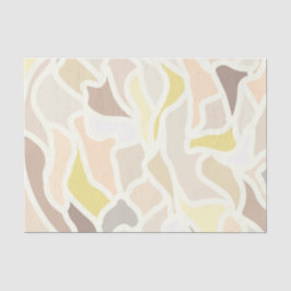 Sein so ivory geometrisches Abstraktes Muster Seidenpapier