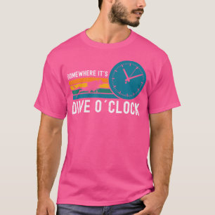 Sein Tauchgang oder Clock Irgendwo Funny Scuba Div T-Shirt