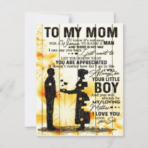 Sein To My Mom Letter, Family Gift, Einladung