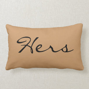Sein u. ihrs Pillows "ihrs " Lendenkissen
