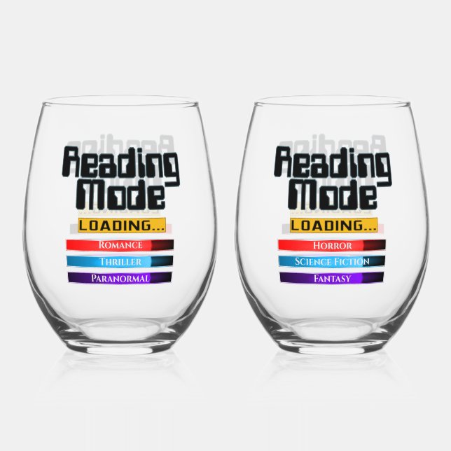 Sein und ihr benutzerdefinierter Lesemodus Weinglas Ohne Stiel (Vorderseite)