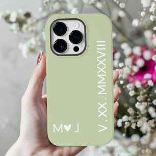 Sein und Ihr iPhone-Etuis mit römischen Zahlen als Case-Mate iPhone 14 Pro Hülle