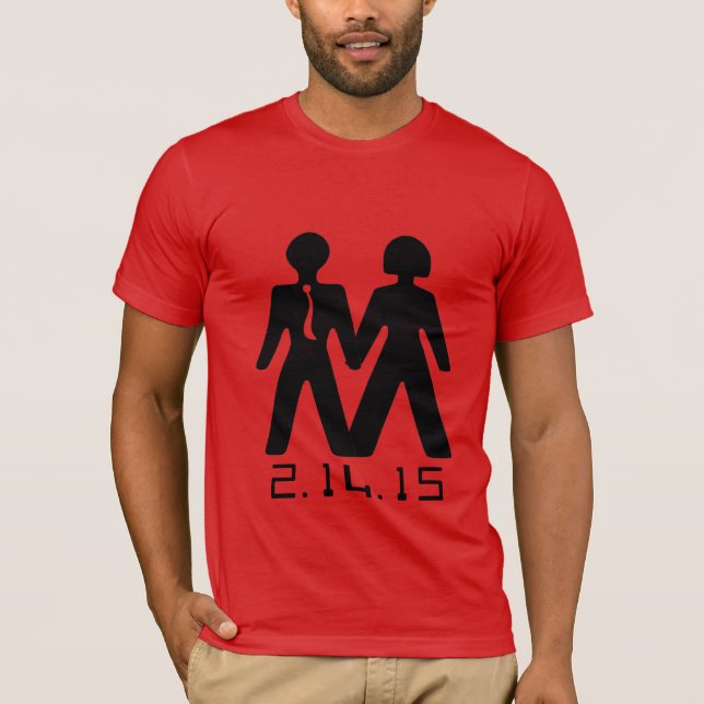 Sein und ihr Jahrestag T-Shirt (Vorderseite)
