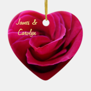 Sein und Ihr Name oder Ornamente Rosa Rose Hochzei