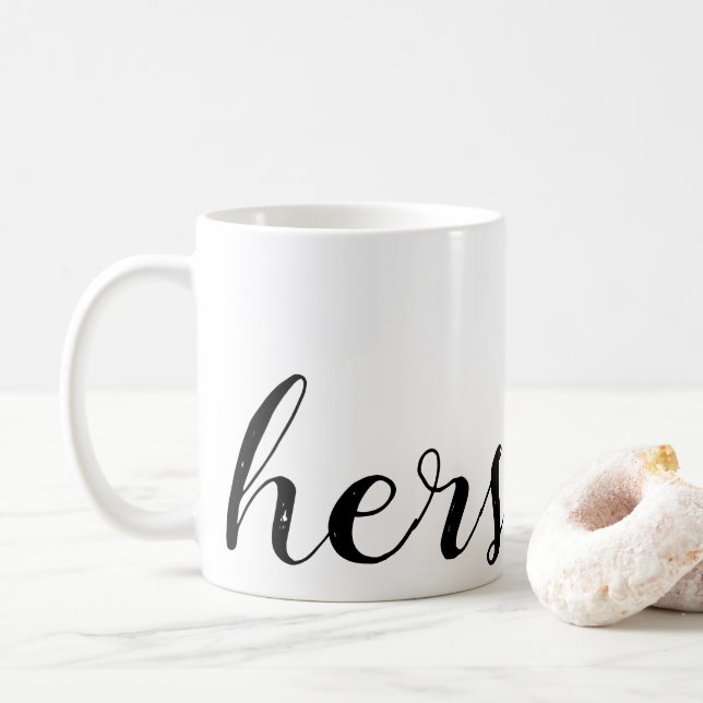 sein und ihr tasse (Mit Donut)