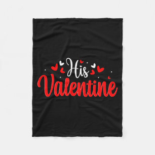 Sein Valentinstag Romantisches Paar Herz Fleecedecke