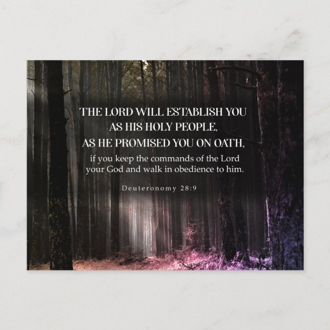 Sein Versprechen (Deuteronomie 28:9) Postkarte (Vorderseite)