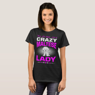 Sein wahres bin ich eine verrückte maltesischer T-Shirt