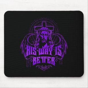 Sein Weg ist besser - Jesus Streetwear Mousepad
