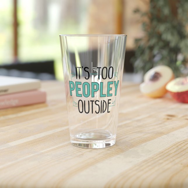 Sein zu großer Teil stellte Vater Birthday Gag vor Glas (Funny Introvert Gag Clear Glass)