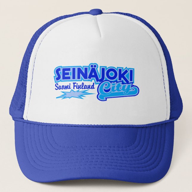 Seinäjoki City hat - blau Truckerkappe (Vorderseite)