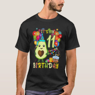 Seine 11. Geburtstagsparty Avocado Birthday Party  T-Shirt