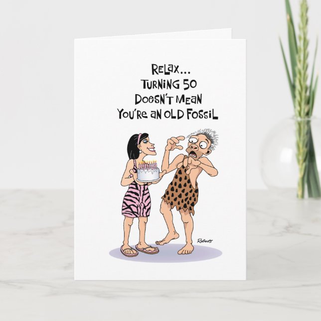 Seine 50. Geburtstagskarte Karte (Vorderseite)