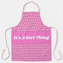 Seine a Girl Things Pink Bright Polka Dots Girly
