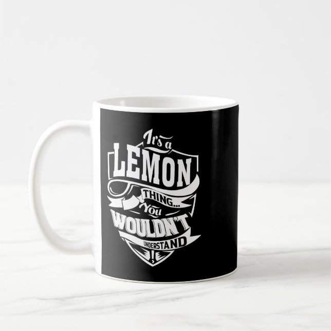 Seine a LEMON-Geschenke Kaffeetasse (Links)