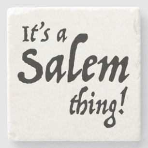 Seine a Salem-Sache Steinuntersetzer