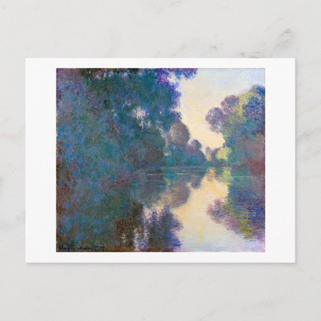 Seine-Abteilung in der Nähe von Giverny, Monet Postkarte (Vorderseite)