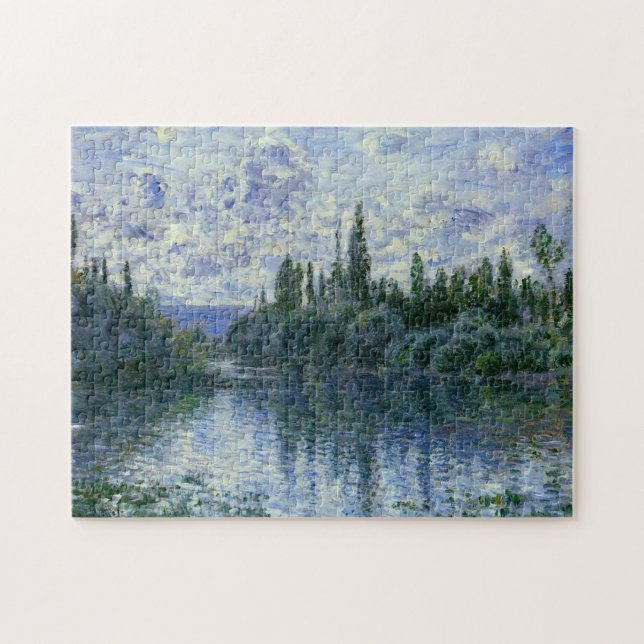 Seine Arm in der Nähe von Vetheuil 1878 Monet Fine Puzzle (Horizontal)