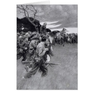 Seine Armee brach oben weinen und sobbing