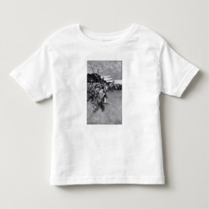 Seine Armee brach oben weinen und sobbing Kleinkind T-shirt