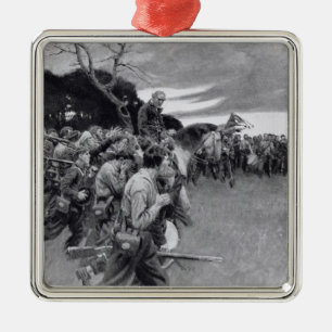 Seine Armee brach oben weinen und sobbing Ornament Aus Metall