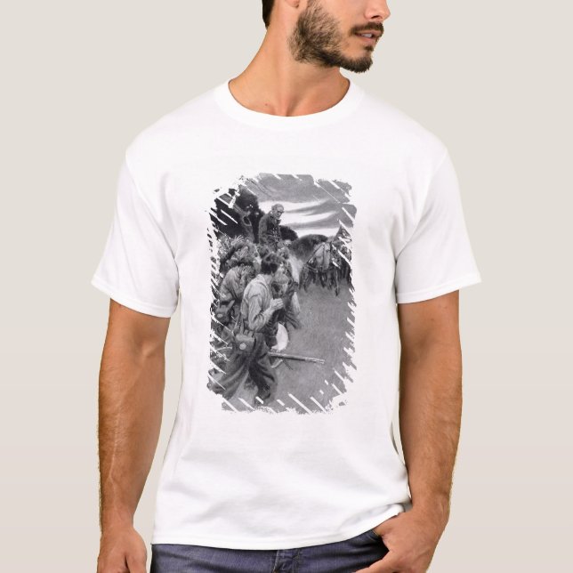 Seine Armee brach oben weinen und sobbing T-Shirt (Vorderseite)