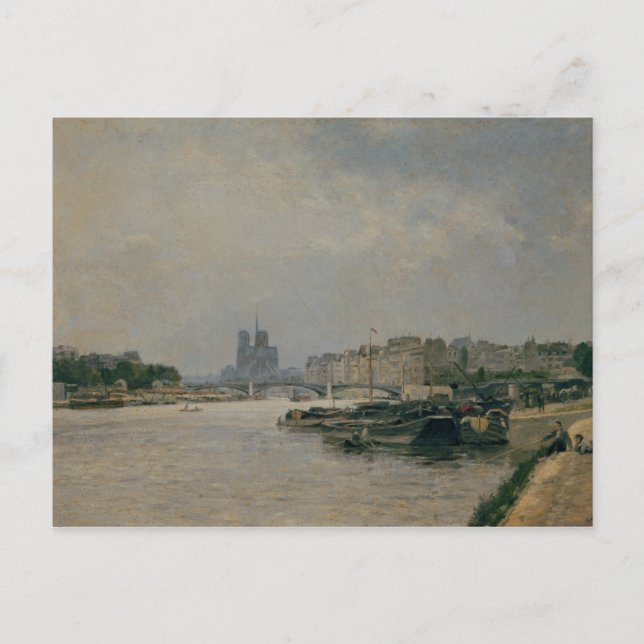 Seine aus dem Quai de la Rapee Postkarte (Vorderseite)