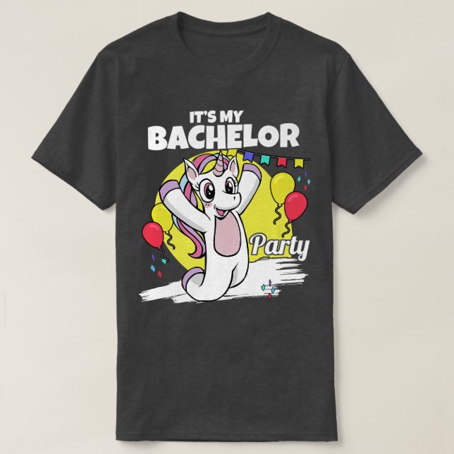 Seine Bachelor Party für Groom-Naughty-Funny-Männe T-Shirt (Design vorne)