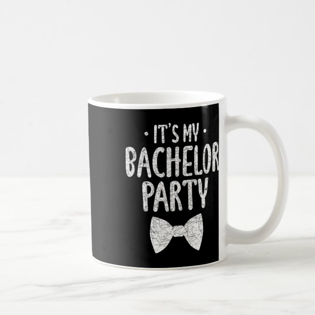 Seine Bachelor Party Hochzeit Groom Funny Bachlor Kaffeetasse (Rechts)