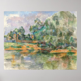 Seine-Banken in Médan, Paul Cézanne Kunstkunst Poster