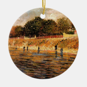 Seine-Banken von Vincent van Gogh Keramik Ornament