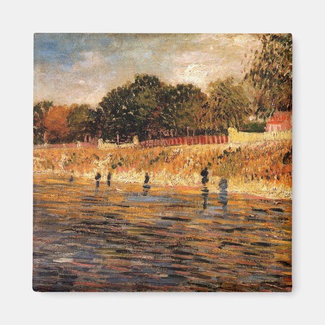 Seine-Banken von Vincent van Gogh Magnet (Vorne)