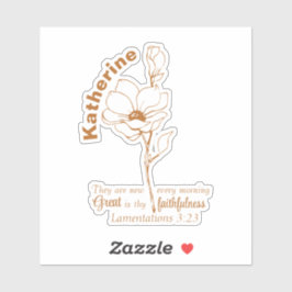 Seine Barmherzigkeit ist das neue Individuelle Nam Aufkleber