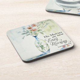 Seine Barmherzigkeit ist jeden Morgen neu Getränkeuntersetzer