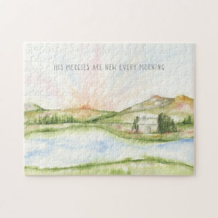 Seine Barmherzigkeit ist jeden Morgen neu Landscha Puzzle