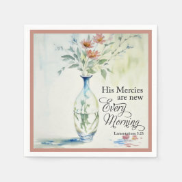 Seine Barmherzigkeit ist jeden Morgen neu Serviette