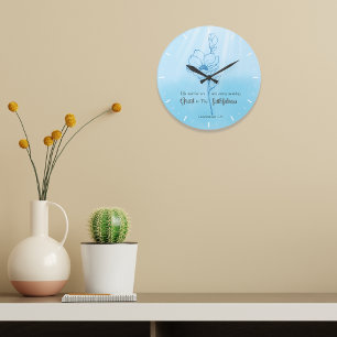 Seine Barmherzigkeit ist neu jeden Morgen Bibelver Große Wanduhr