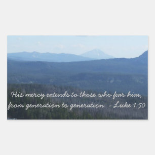 Seine Barmherzigkeit Rechteckiger Aufkleber