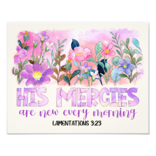 Seine Barmherzigkeiten Sind Neu Christliche Bibel Fotodruck
