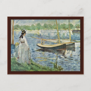 Seine bei Manet Edouard in Argenteuil Postkarte
