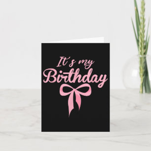 Seine Birthday Pink Coquette Bow Birthday Girls W Karte