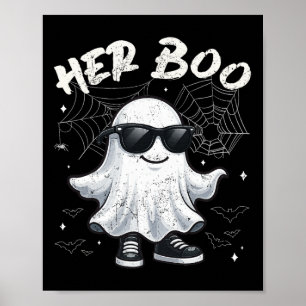 Seine Boo Matching Couples Ghost Halloween-Kostüme Poster