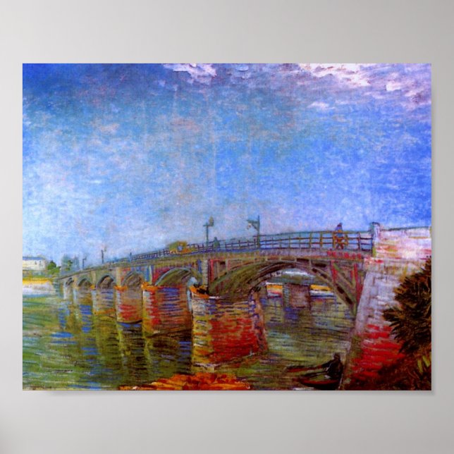 Seine Bridge at Asnières (F240)Van Gogh Fine Art Poster (Vorne)