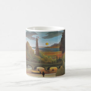 Seine & Eiffelturm bei Sonnenuntergang (Paris, Fra Kaffeetasse