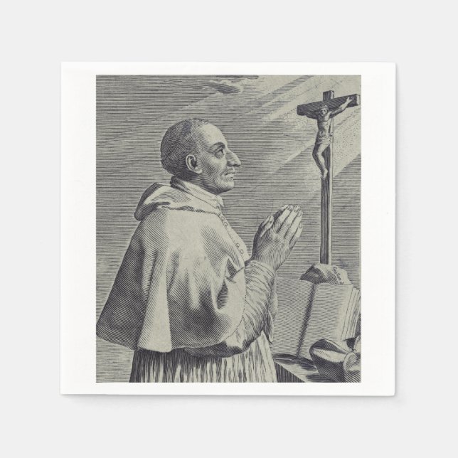 Seine Eminenz Saint Charles Borromeo Serviette (Vorderseite)