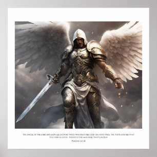 Seine Engel beschützen uns, wohin wir auch gehen! Poster