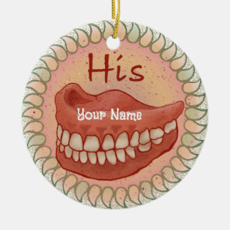 Seine falschen Zähne Keramik Ornament
