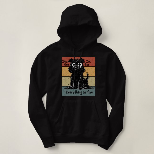 Seine feine im schönen alles ist ein schöner Hund Hoodie (Design vorne)
