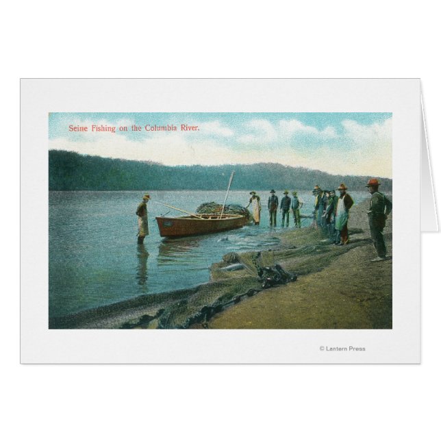 Seine Fischerei auf dem Fluss Columbia, OR (Vorderseite (Horizontal))