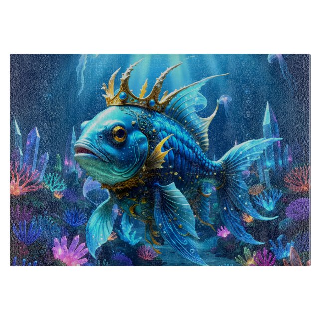 Seine Fischkönigliche Hoheit Schneidebrett (Vorderseite)